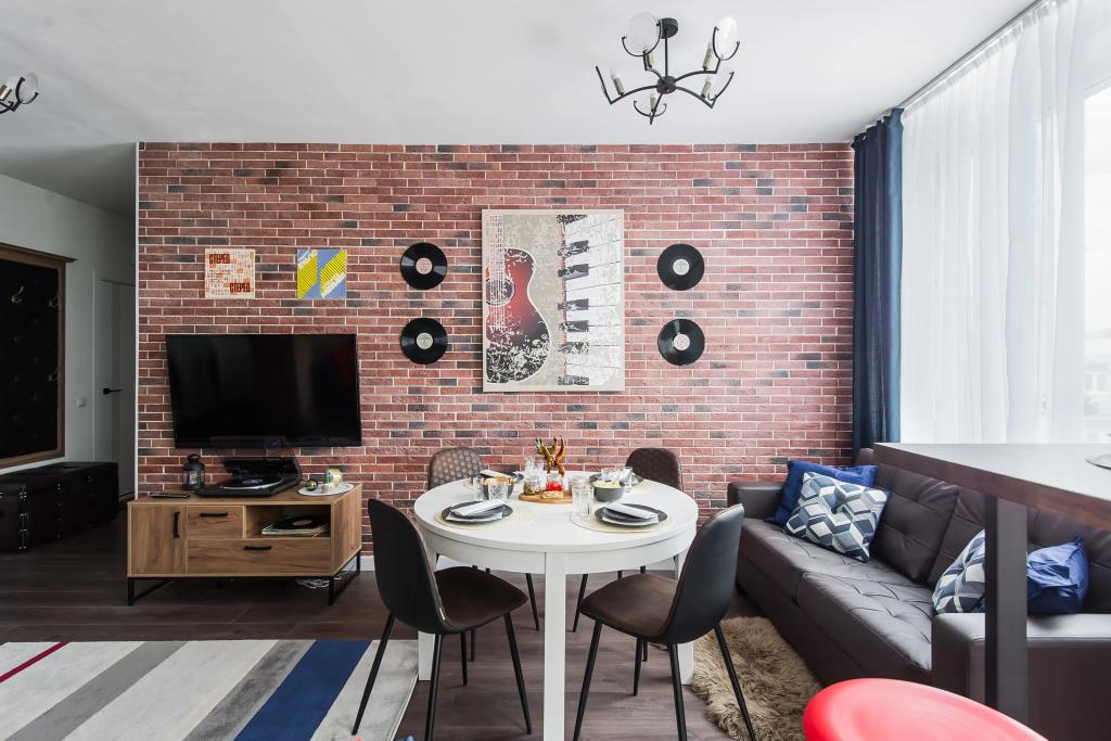 GM Apartments v stile Rock-n-roll s vidom na Kremль Flat 0*