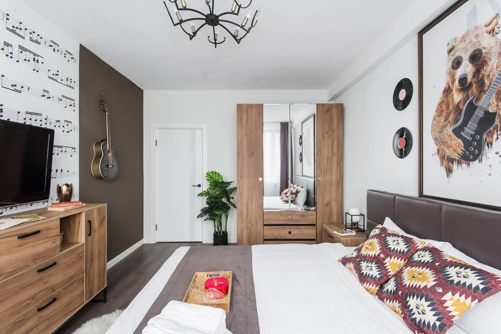 GM Apartments v stile Rock-n-roll s vidom na Kremль Flat 0*