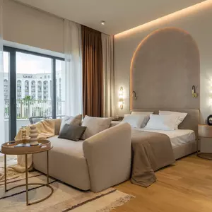 отель Dvukhmestnyye Marisol Amber s vidom na bassein Apartments
